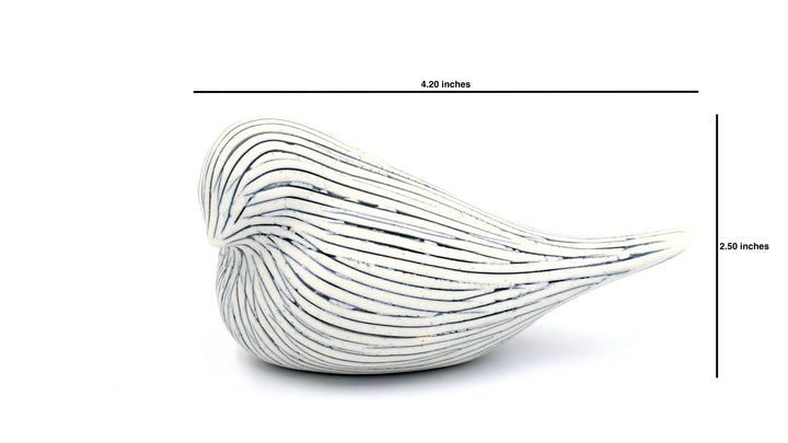 Handcrafted Mini Bird Etched Stripe