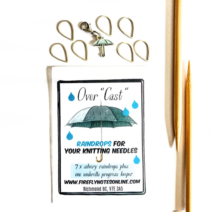 Raindrops & Umbrella Stitch Markers