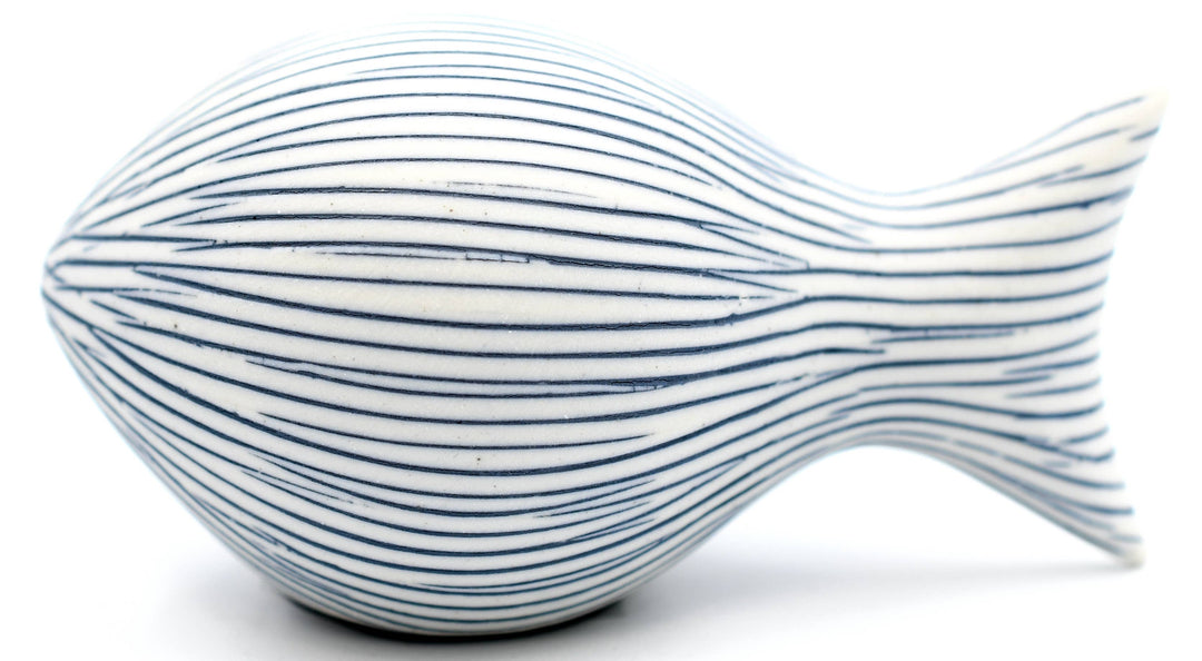 Handcrafted Mini Fish Etched Stripe