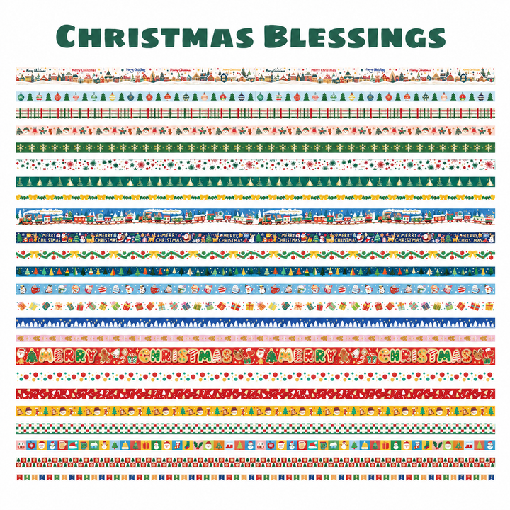 Christmas Washi Tape Set - 24 Rolls