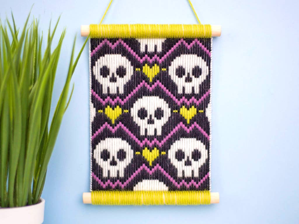 Halloween Skulls Bargello Kit