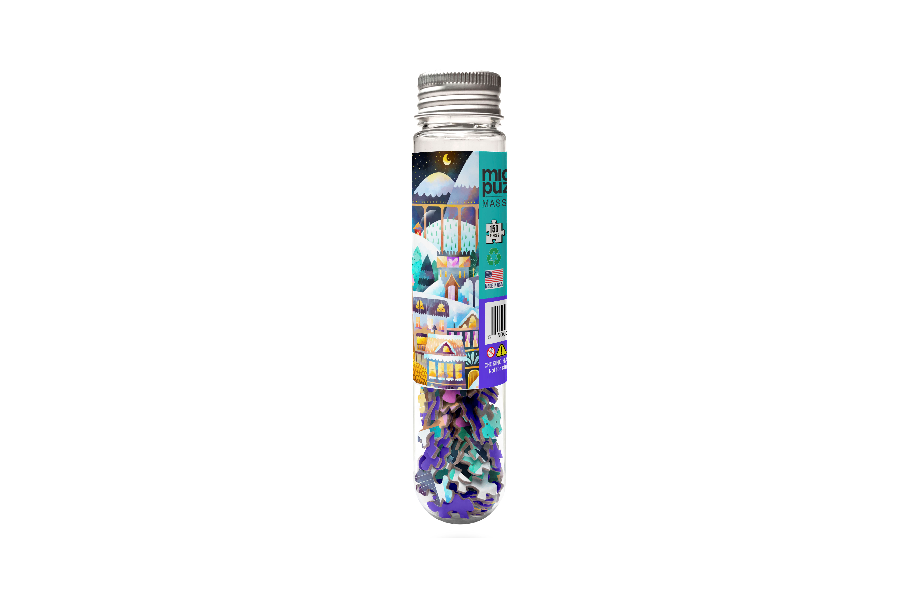 Alpine Village Holiday Mini Puzzle Gifts Winter Travel