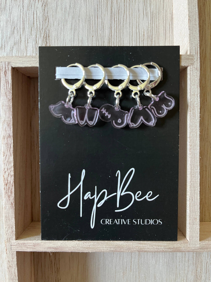 A BEVY OF BOOBS Stitch Marker Set