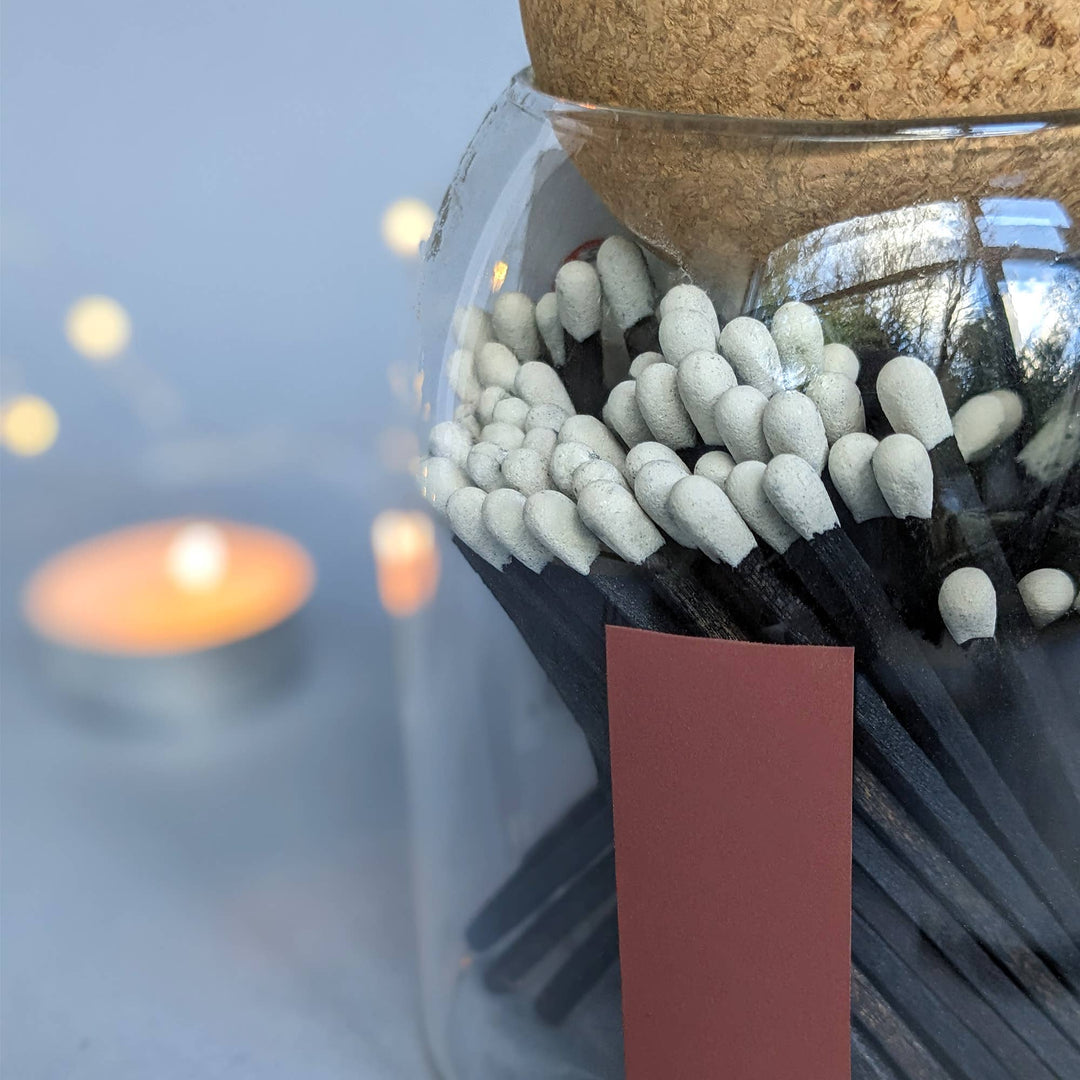 Matches In Cork Ball Jar