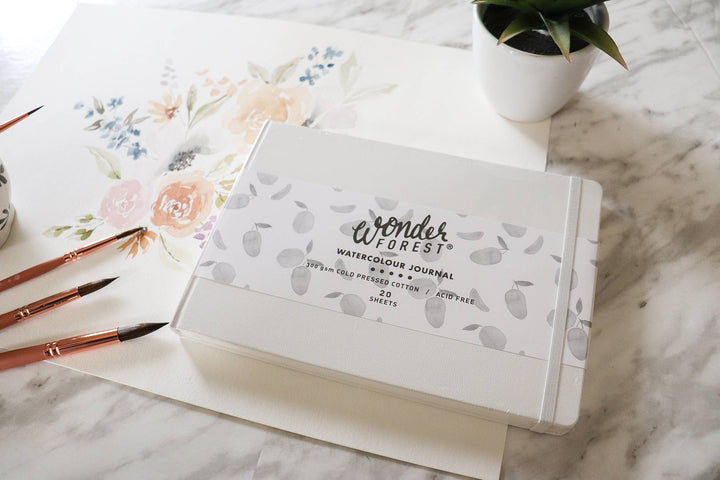 *UPGRADED* Hardcover Watercolour Journal – Cold Pressed