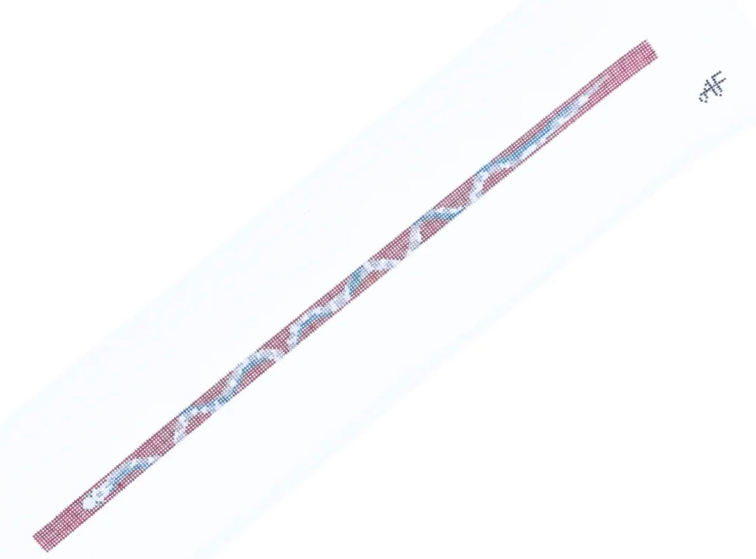 Pink &amp; Turquoise Snake Wrap Bracelet Needlepoint Canvas