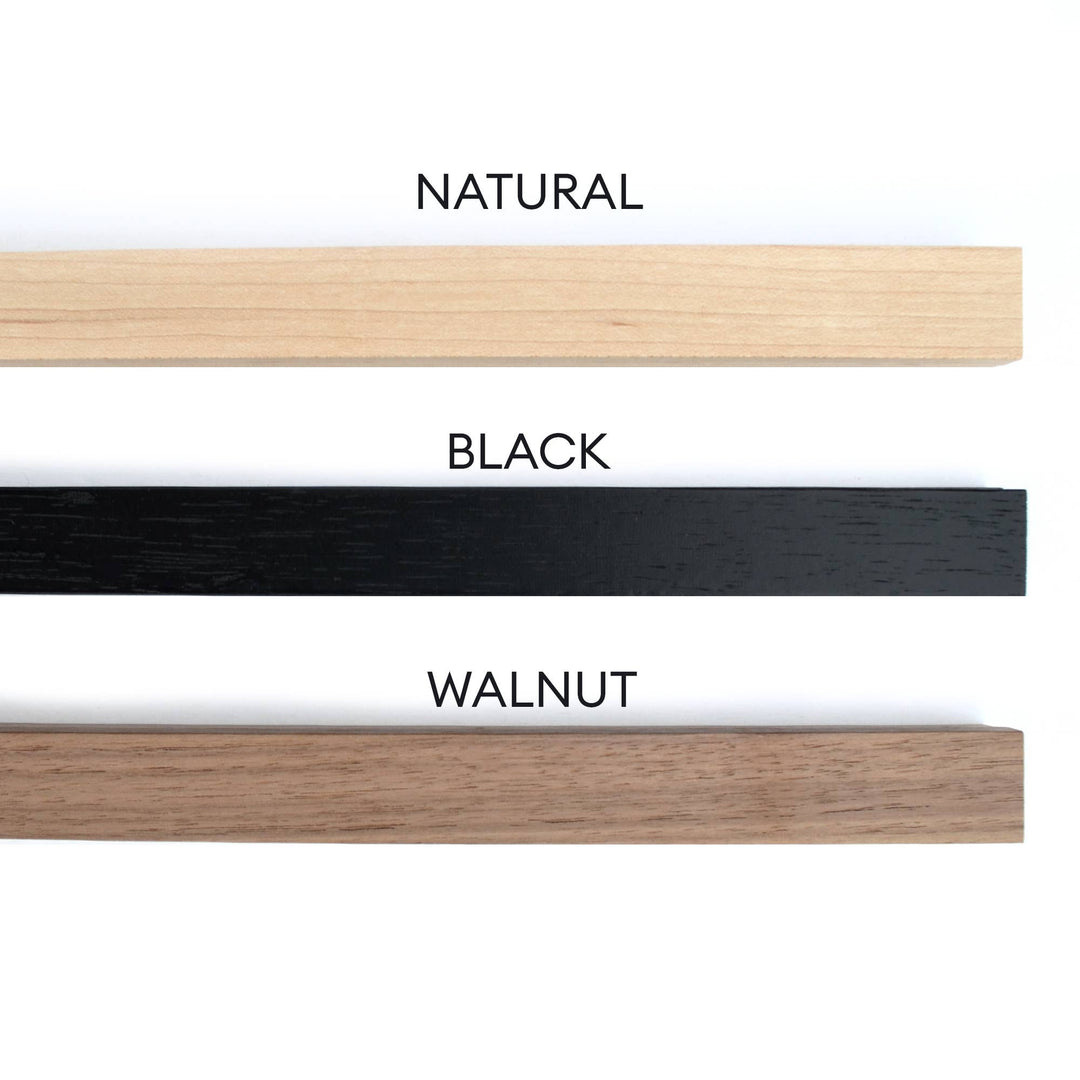 Magnetic Wood Hanging Poster Frame / scroll style frame