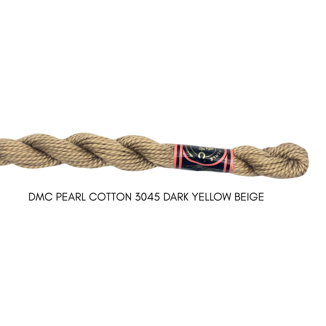 DMC Perle Cotton Size 3045 Dk. Yellow Beige