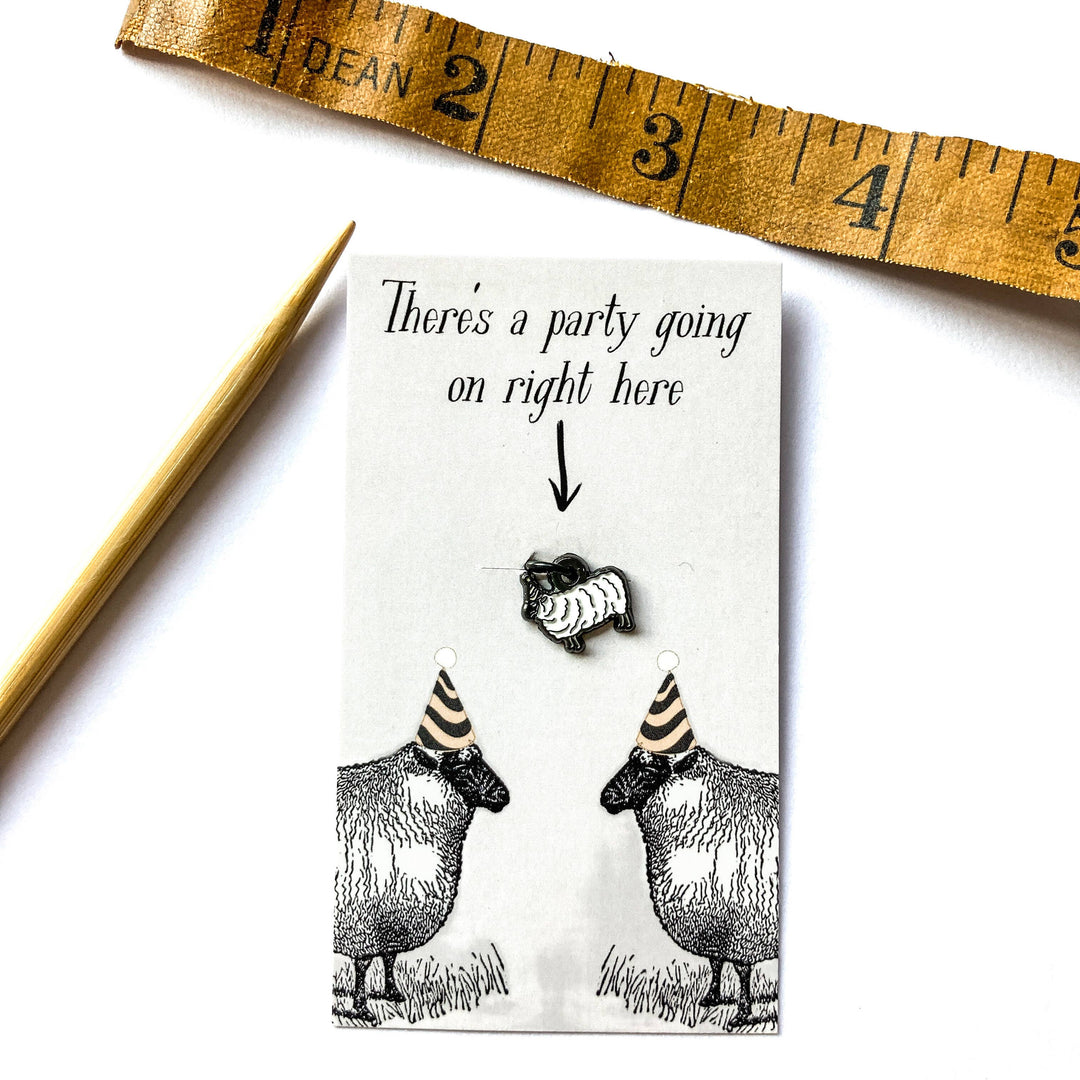 Party Sheep Stitch Marker
