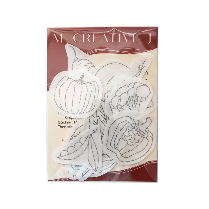 Vegetables - Embroidery Peel Stick & Stitch Patterns
