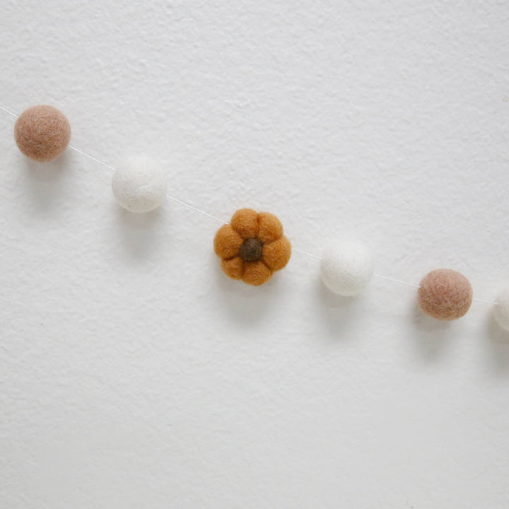 Fall Garland Pumpkin Felt Garland
