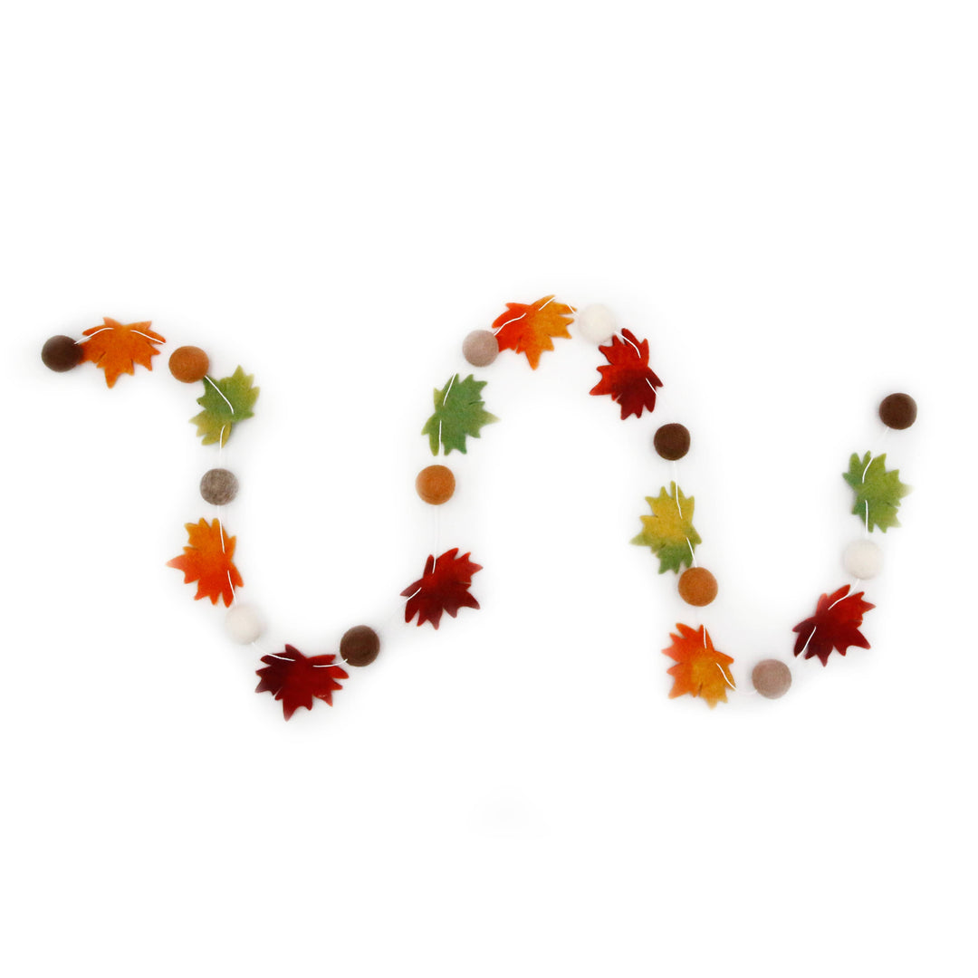 Fall Autumn Leaves Felt Garland