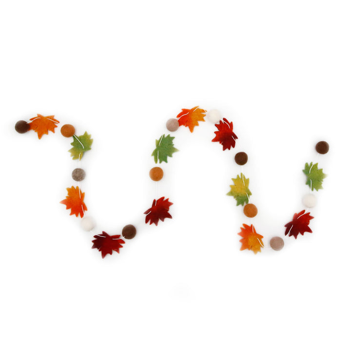 Fall Autumn Leaves Felt Garland