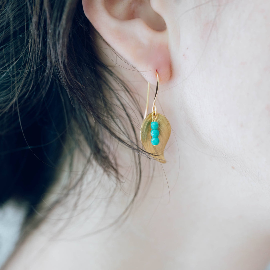 Small Leaf Earrings