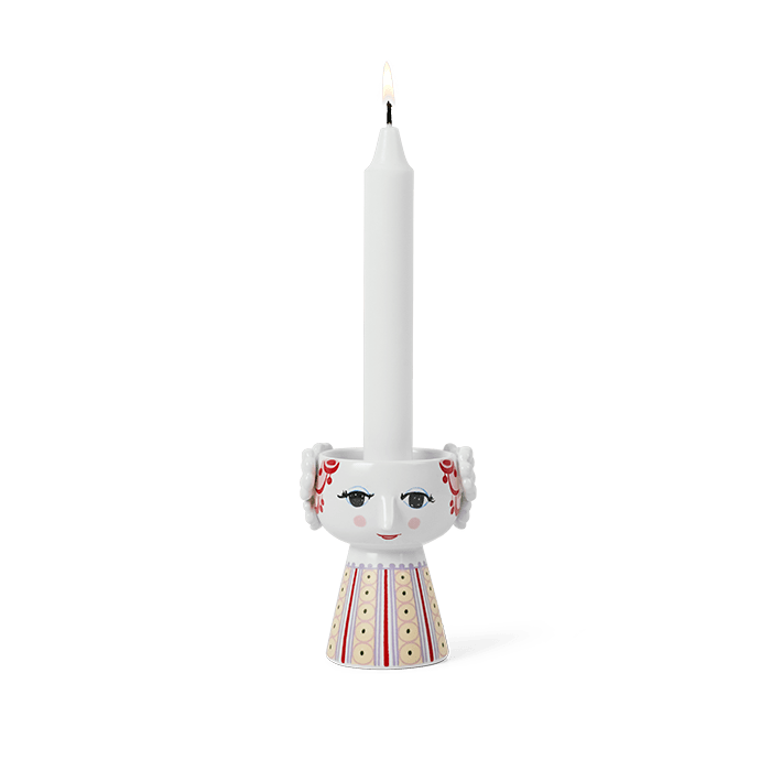 Bjørn Wiinblad - Eva - 3.7" Ceramic 3D Candle Holder