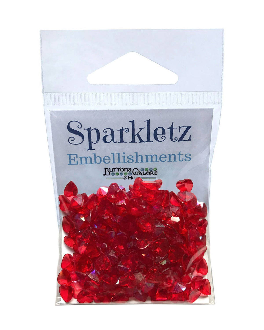 Red Hearts - Sparkletz DIY Craft Embellishments