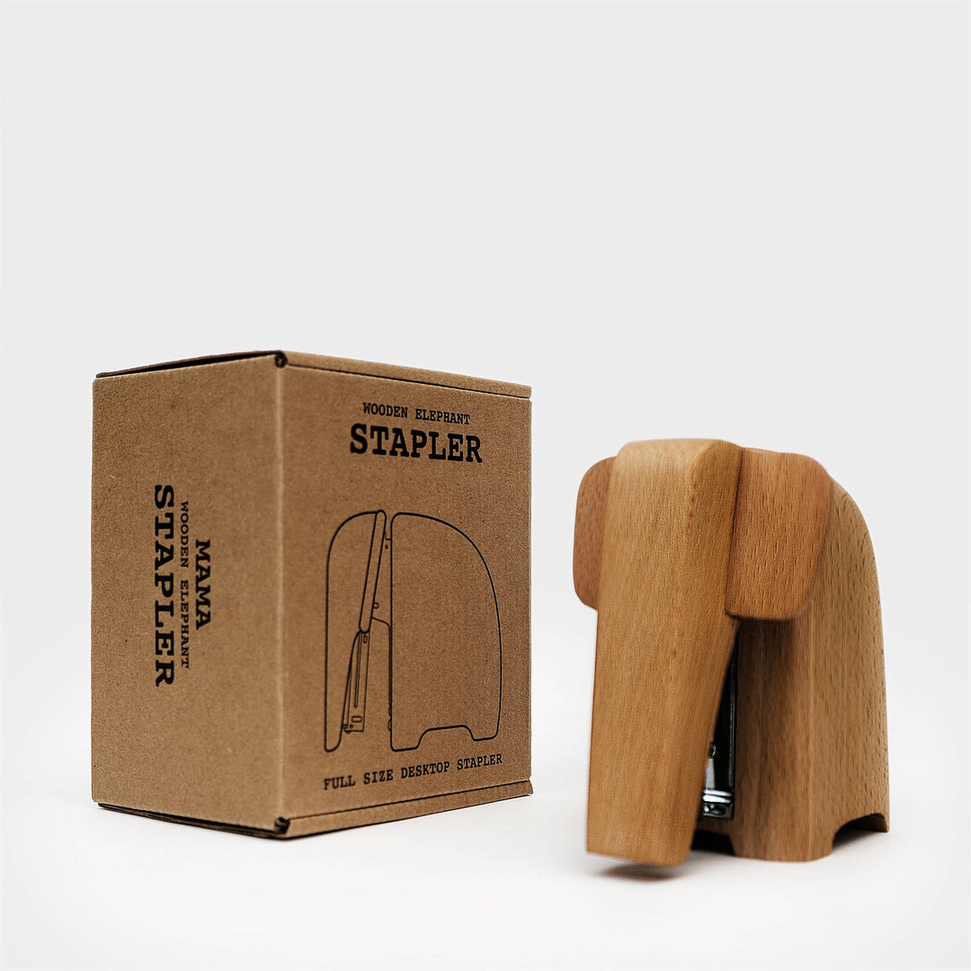 Wooden Elephant Staplers - Mama and Baby