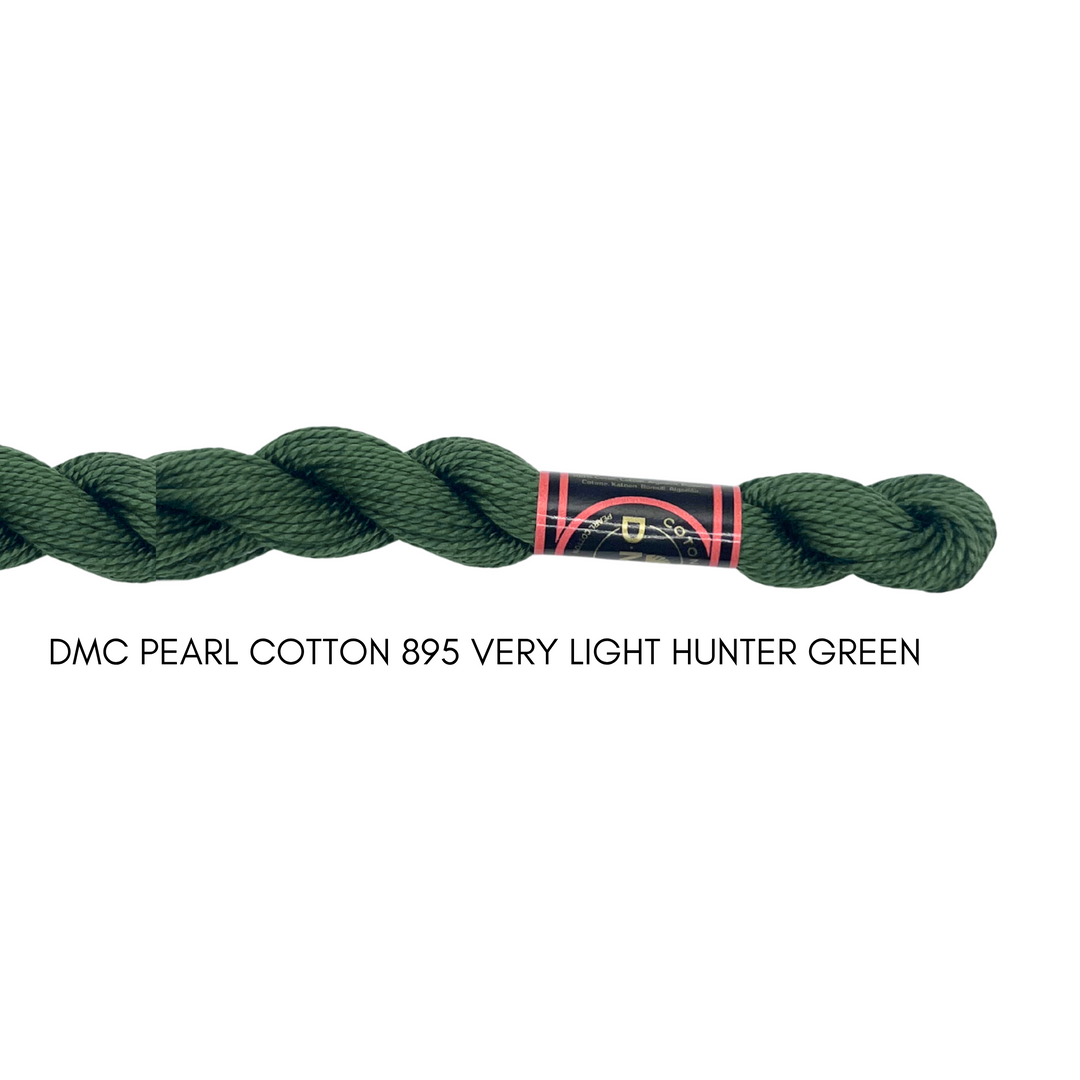 DMC Perle Cotton Size 895 V. Lt. Hunter Green