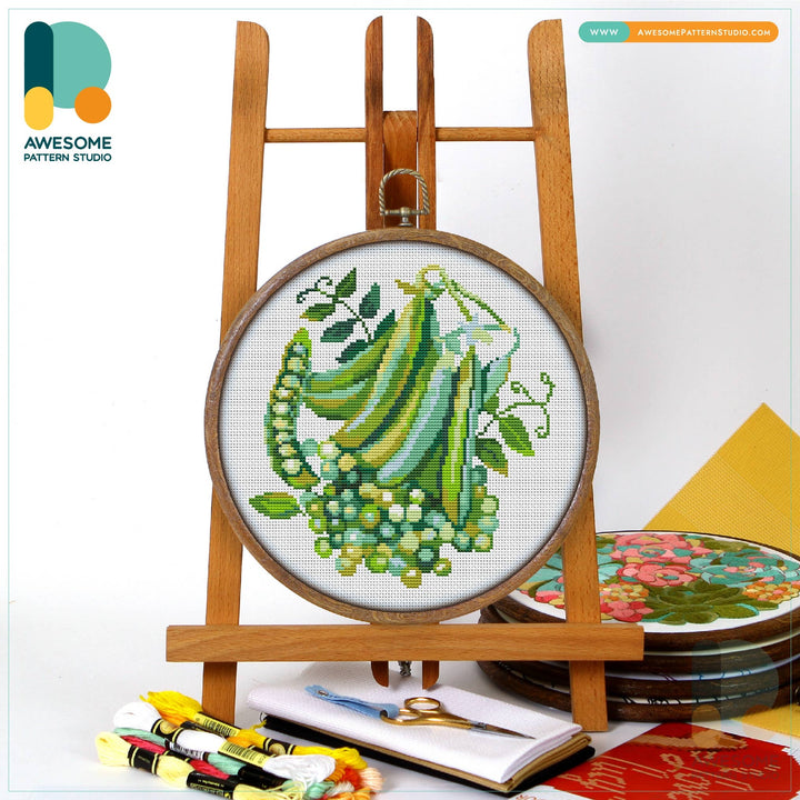 CS1033 Pea Pods, Counted Cross Stitch Kit