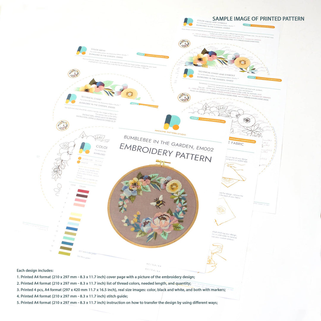 Citrus Embroidery Kit