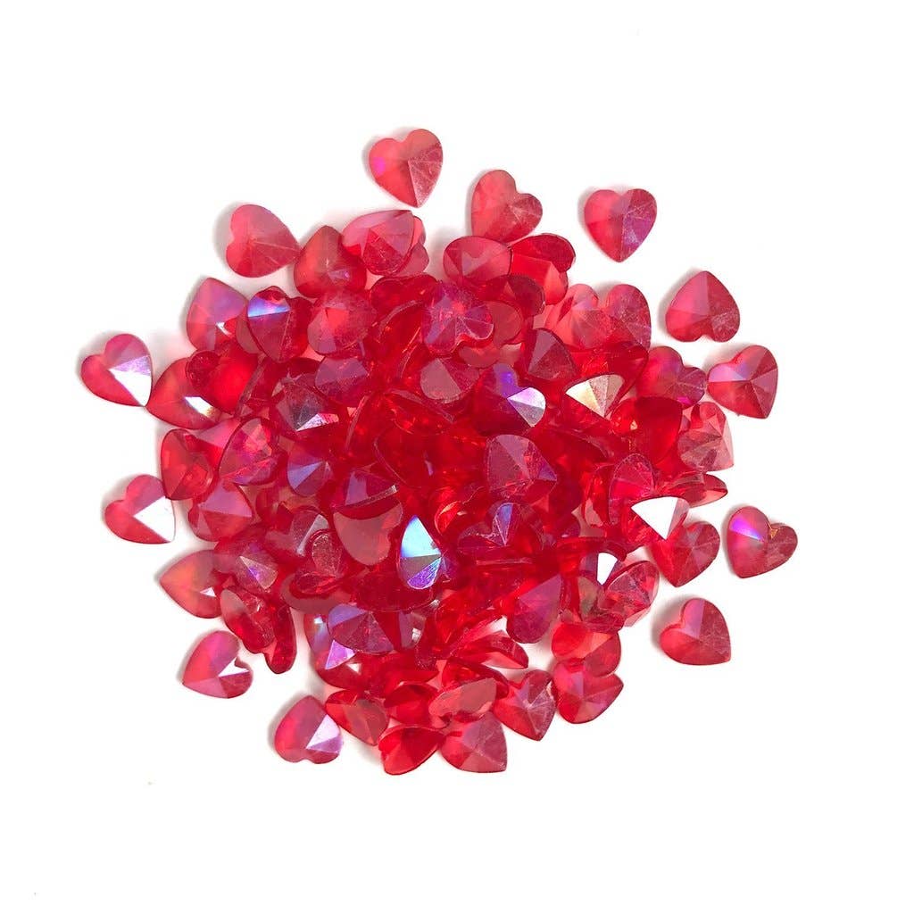 Red Hearts - Sparkletz DIY Craft Embellishments
