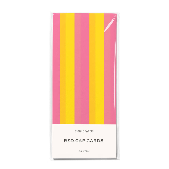 Pink and Yellow Stripes tissue paper