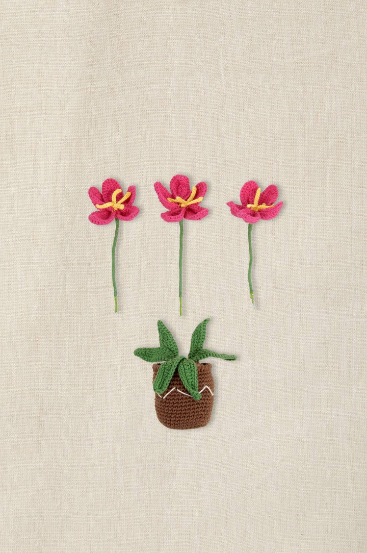 NEW DMC Flowerpot Amigurumi Kit