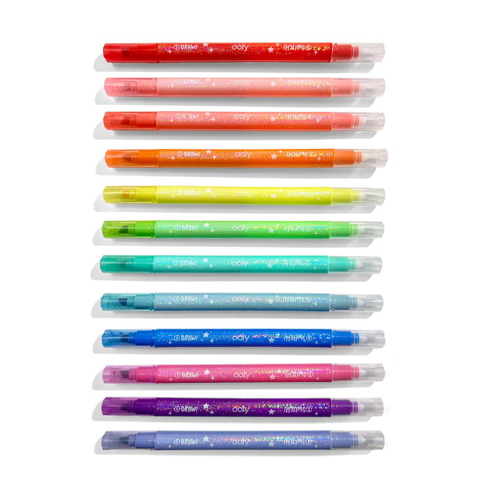Switch-eroo!: Sparkle Glittery Color-Changing Markers