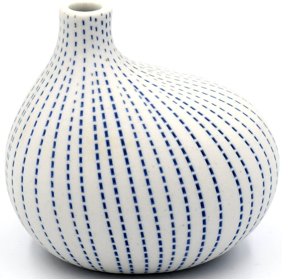 Handcrafted Asymmetrical Porcelain Bud Vase