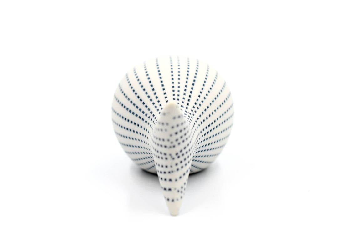 Handcrafted Mini Fish Blue Dotted Stripe