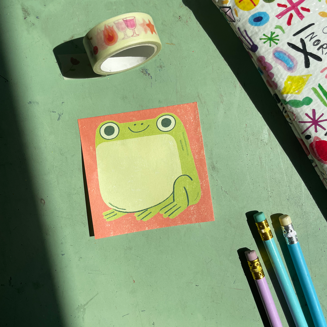 Cute Frog Sticky Notepad