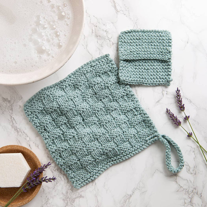 Face Cloth and Scrub Pad Beginner Knitting Kit