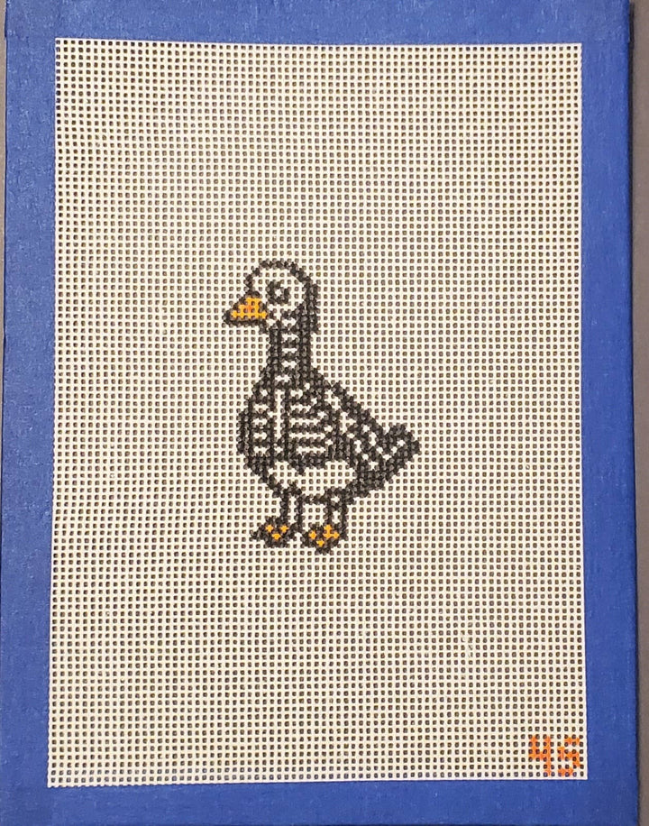 Halloween goose needlepoint hand painted canvas
