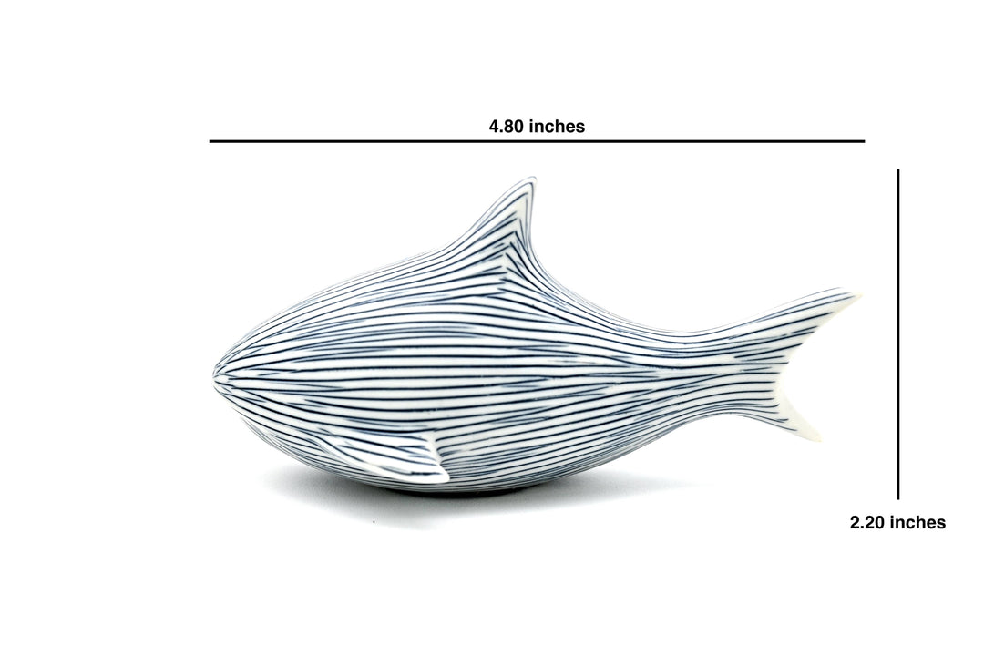 Handcrafted Mini Shark Blue Stripe