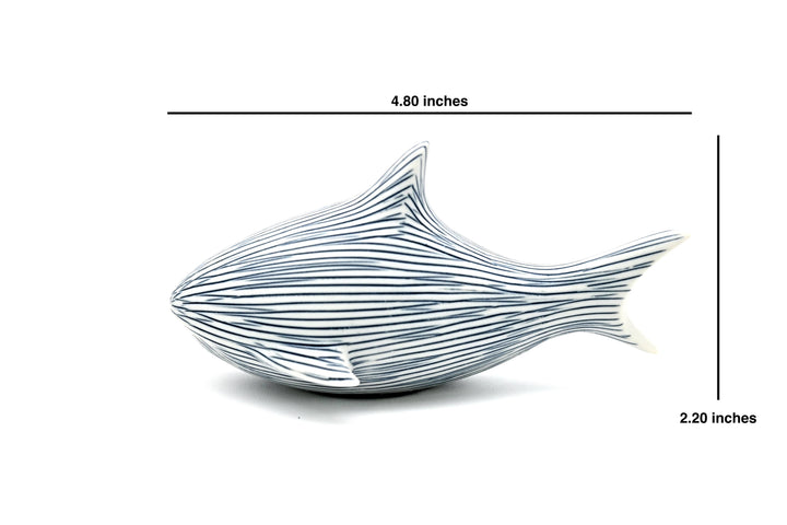 Handcrafted Mini Shark Blue Stripe