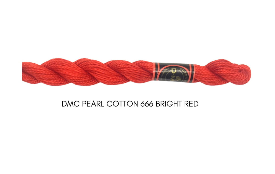 DMC Perle Cotton Size 3 666 Bright Red