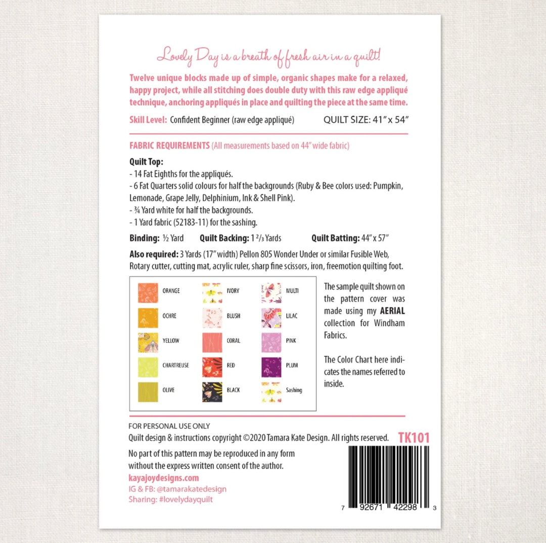 Lovely Day Quilt Pattern