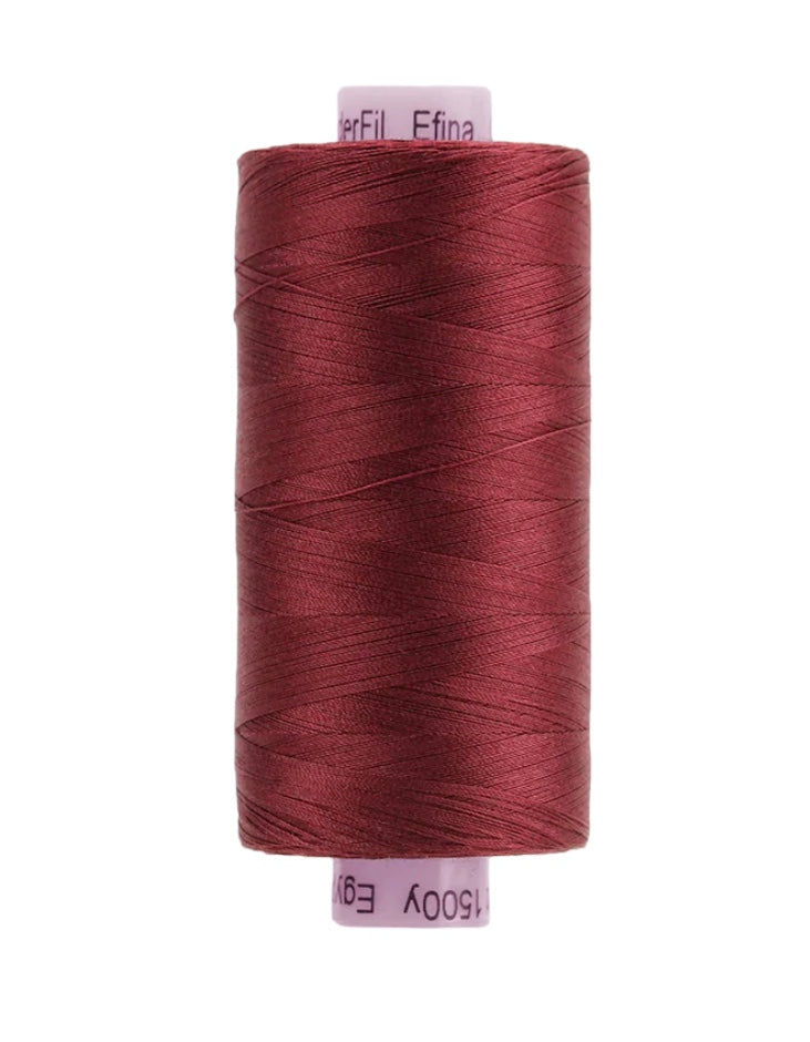 Efina 60 wt. Cotton Thread - 45 Garnet
