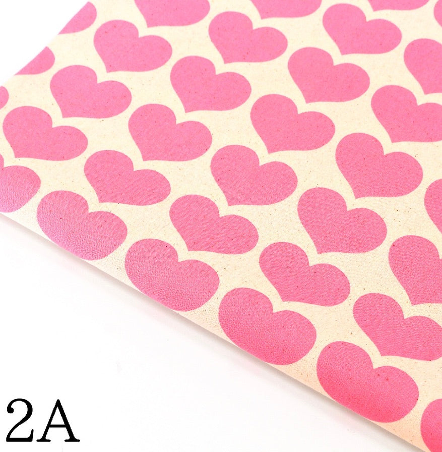 Color Palette Hearts by the 1/4 Yard - Pink
