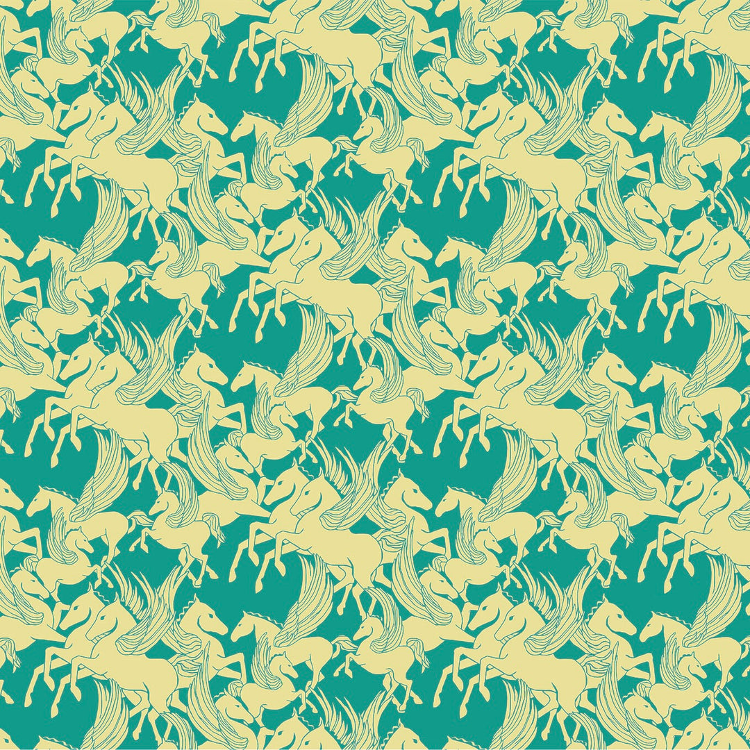 Shooting Star by the 1/4 Yard - Turquoise