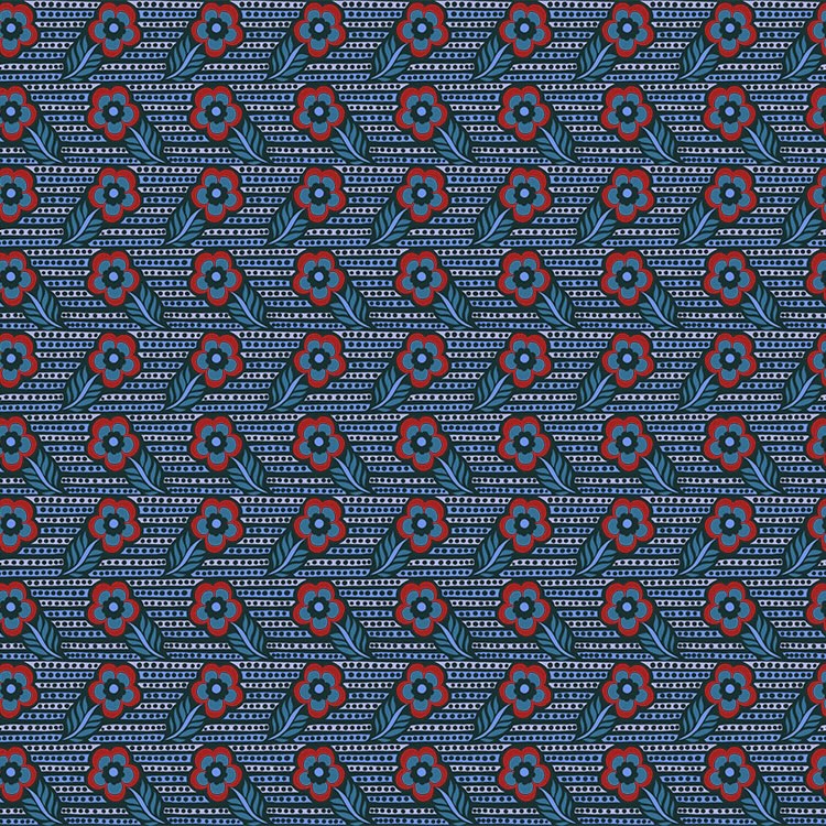 Shooting Star by the 1/4 Yard - Indigo
