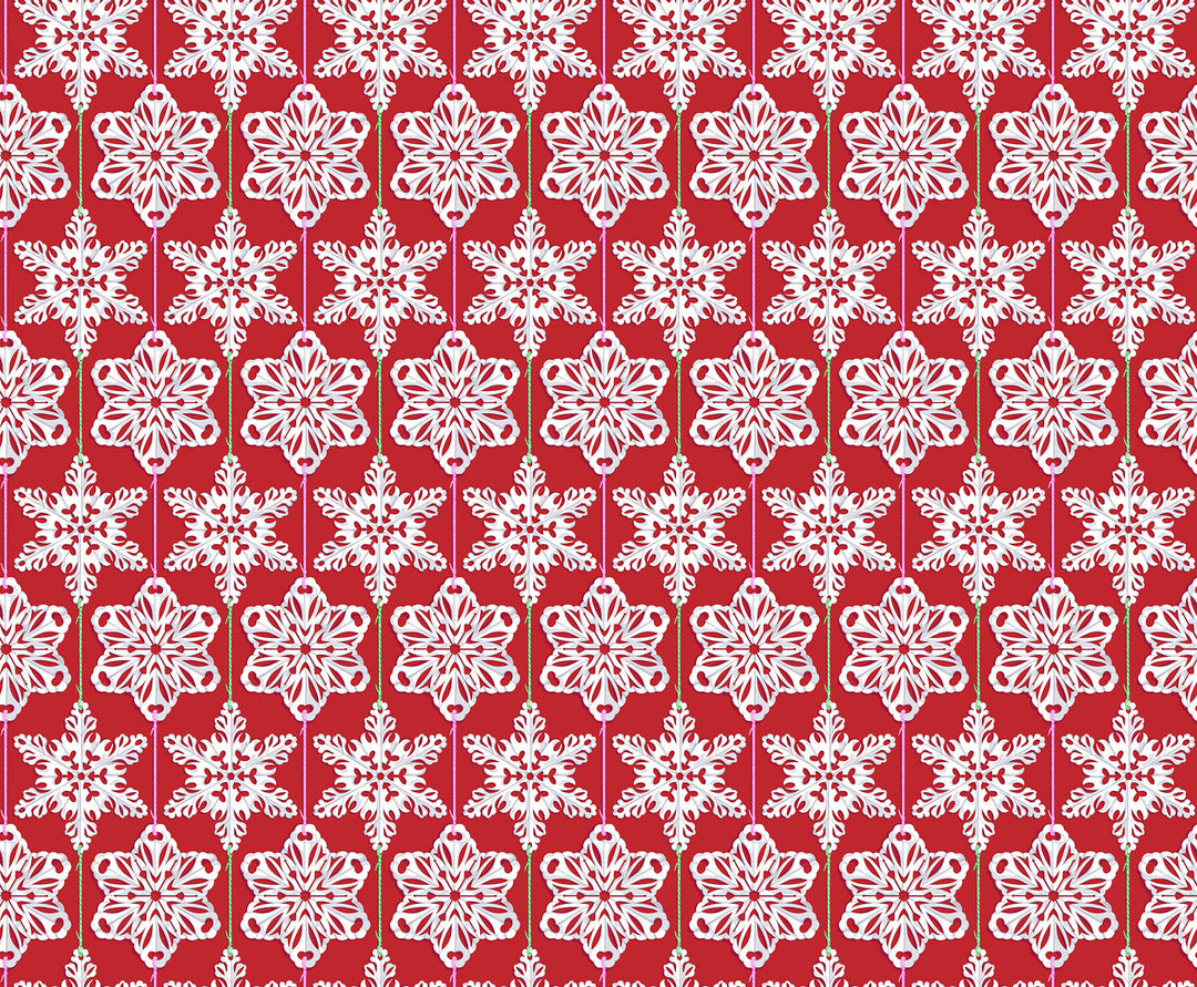 Cozy Christmas by the 1/4 Yard - Red Hot