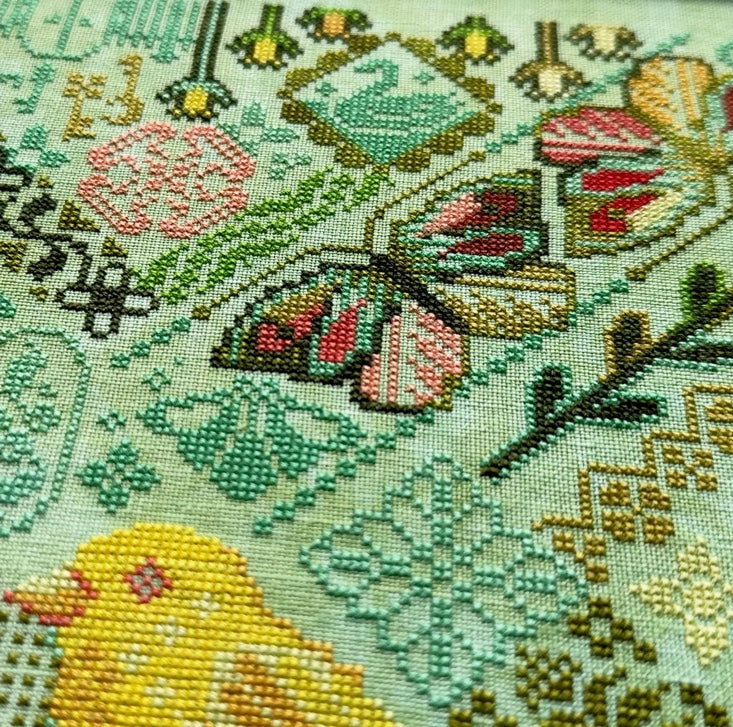 Canary Yellow Cross Stitch Pattern