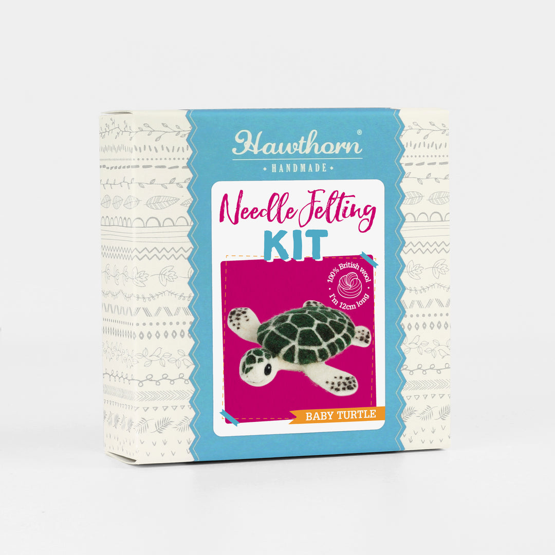 Baby Sea Turtle Mini Needle Felting Kit