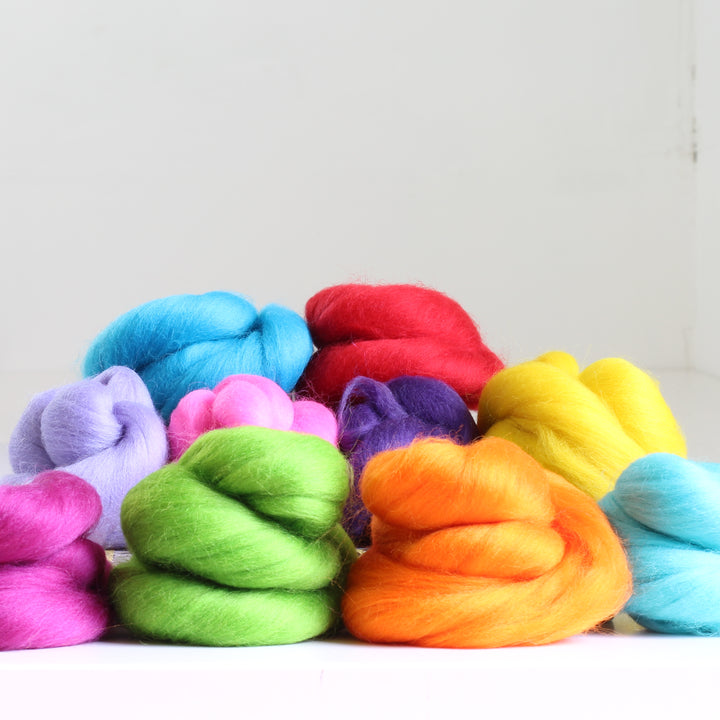 Brights Bundle Wool Roving