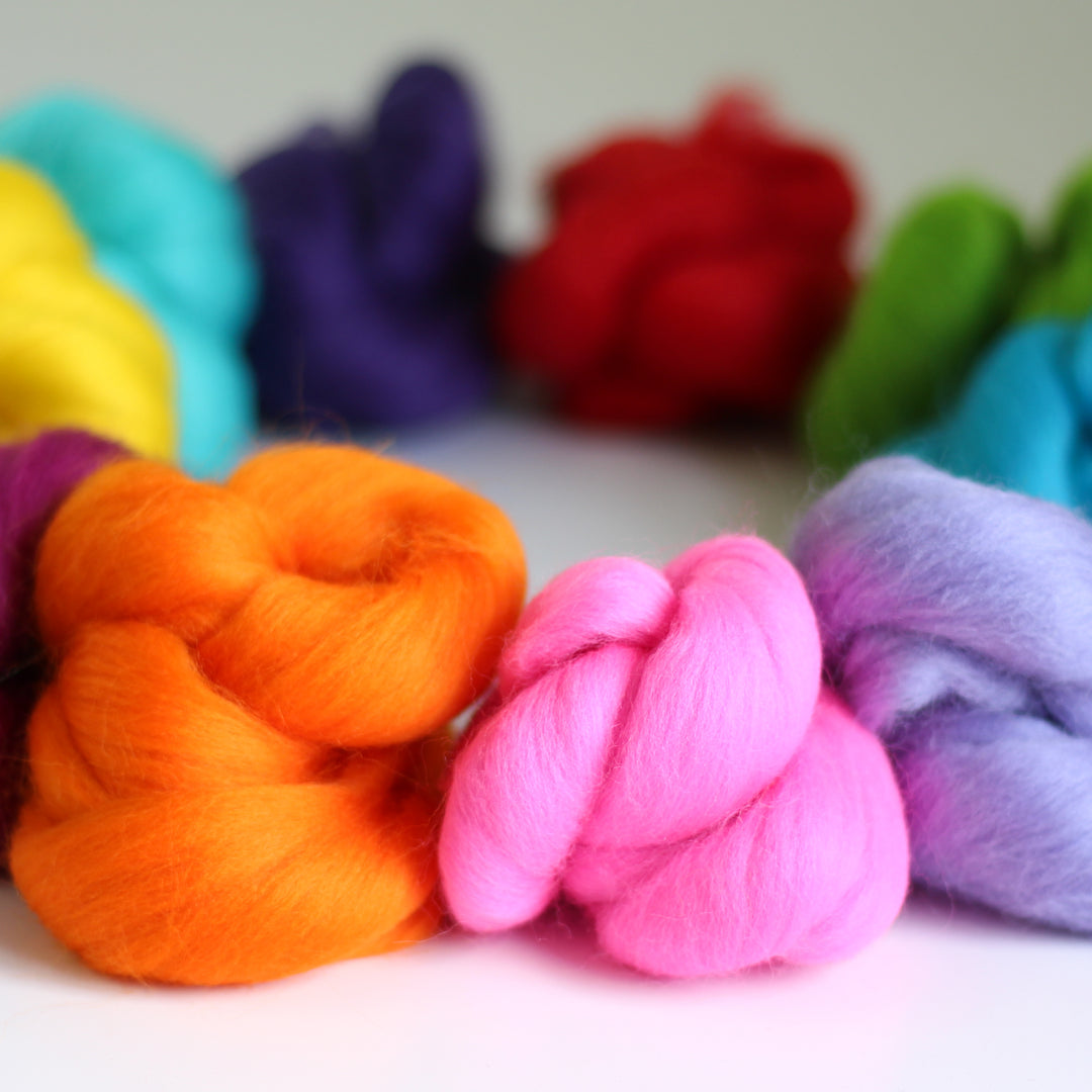 Brights Bundle Wool Roving