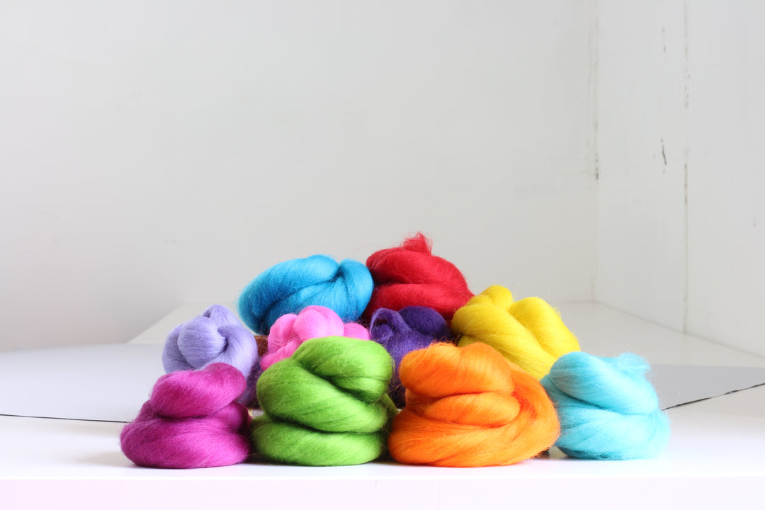 Brights Bundle Wool Roving