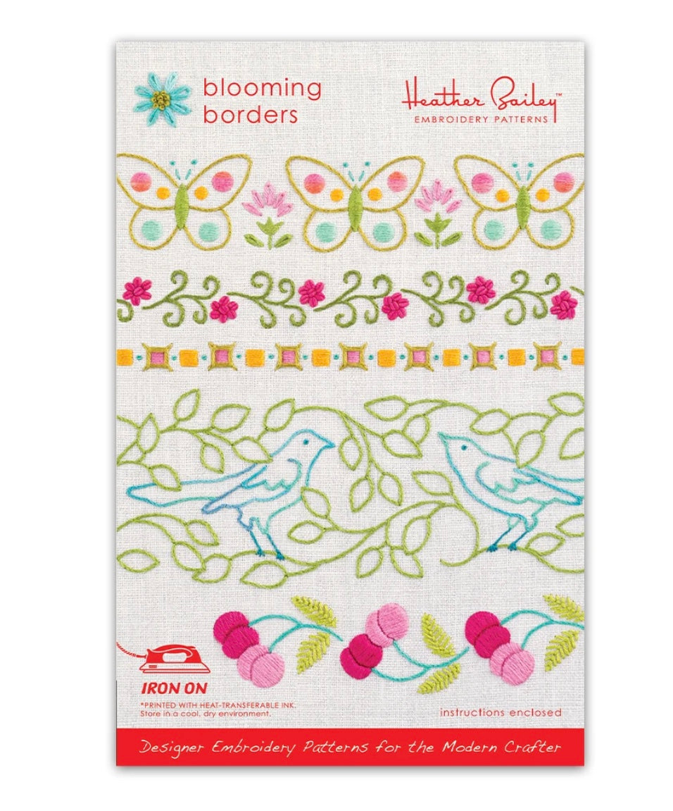 Blooming Borders Embroidery Pattern