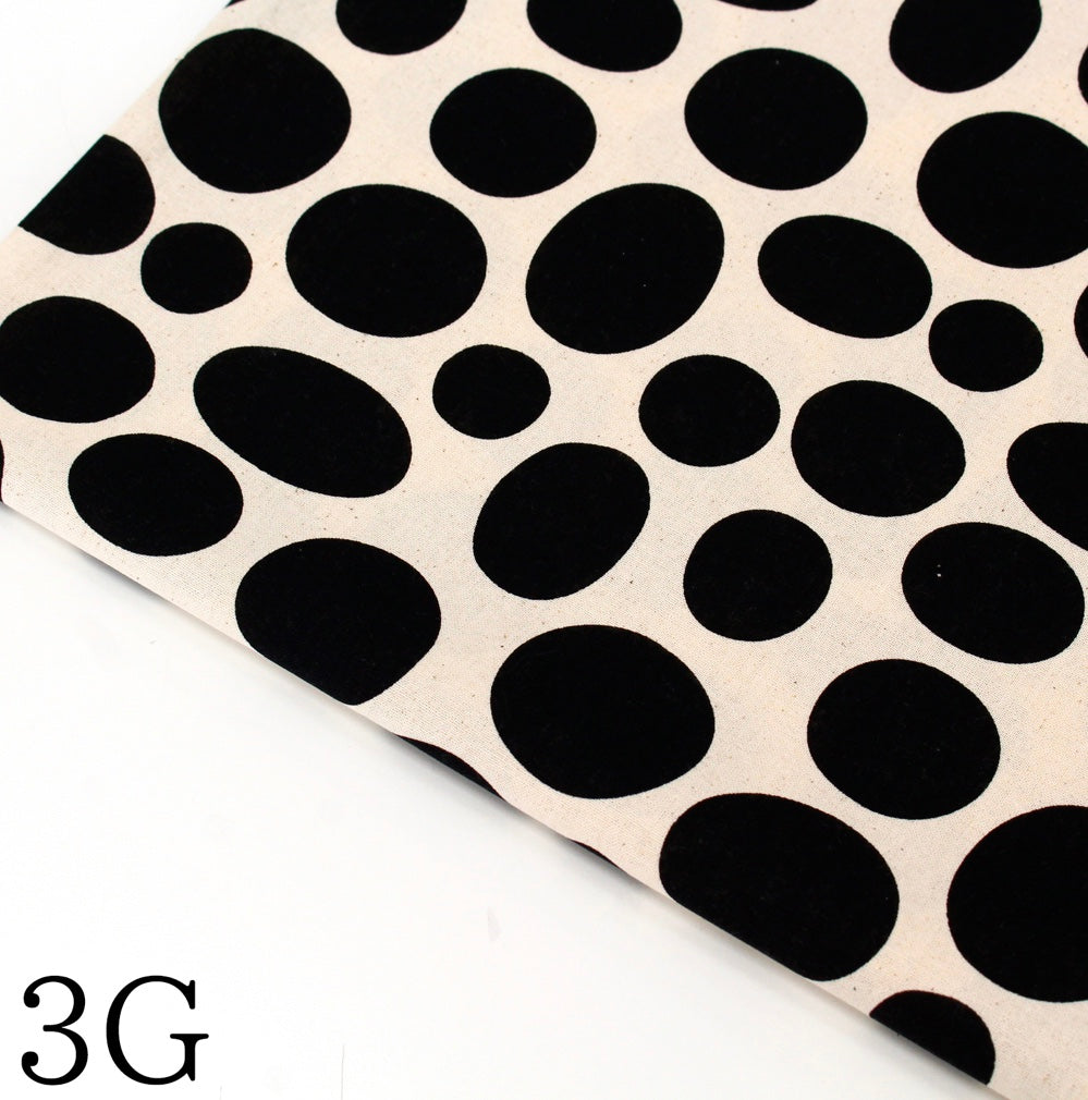 Color Palette Cheese Dots by the 1/4 Yard - Black