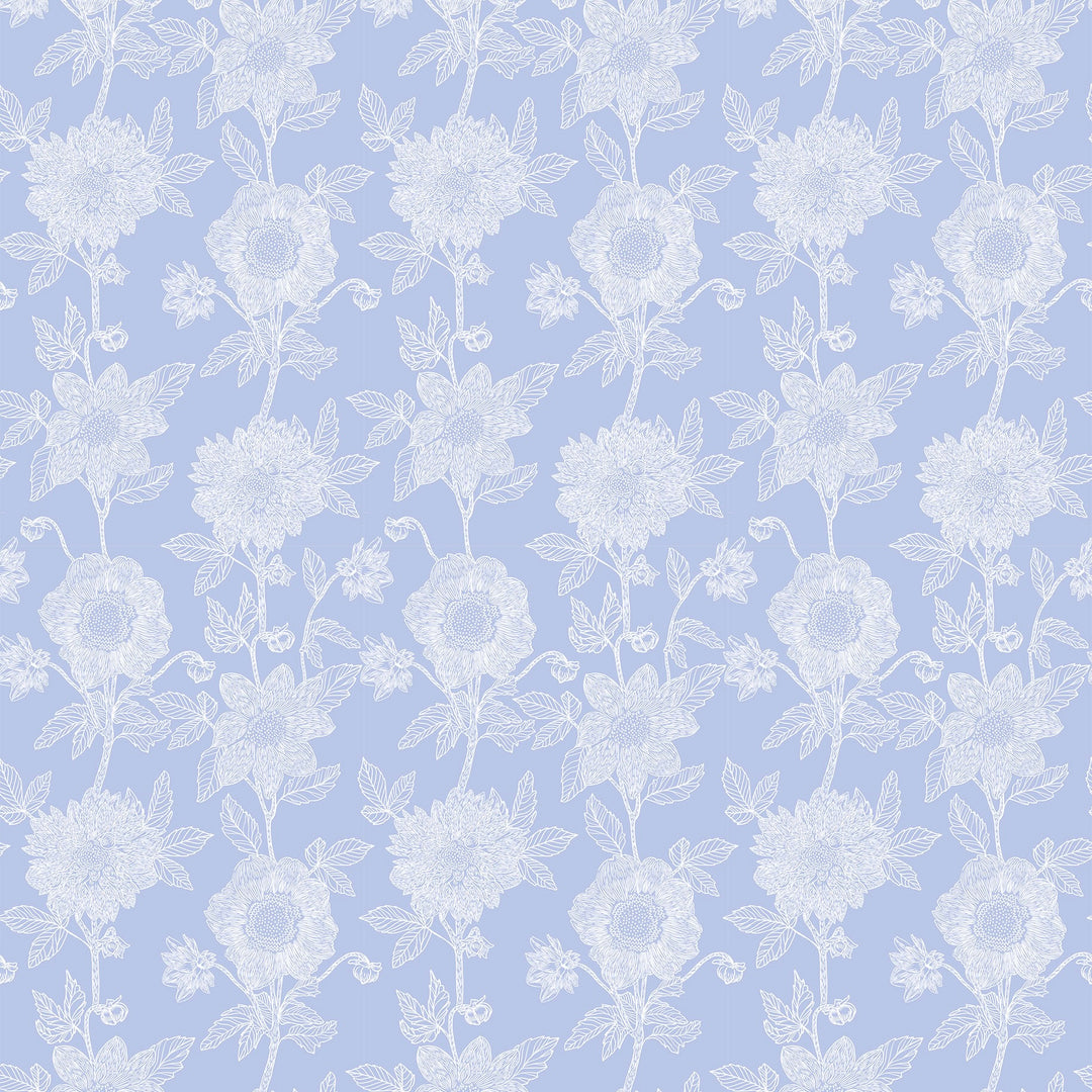 Silhouette by the 1/4 Yard - Cornflower